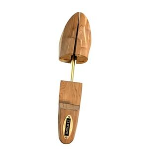 ET Wright Aromatic Cedar Wood Shoe Tree Left shoe only Adjustable Brass Size XL
